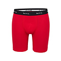 Phil & Co Phil & Co Boxer Shorts Men's Long-Pipe Boxer Briefs 4-Pack Red / Black