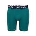 Phil & Co Phil & Co Boxer Shorts Men's Long-Pipe Boxer Briefs 4-Pack Blue / Green