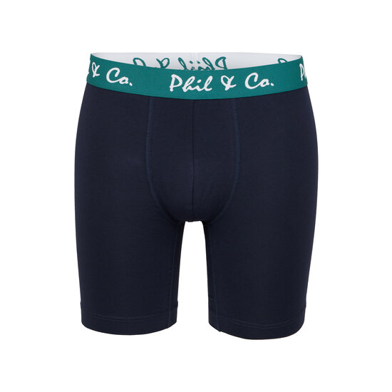 Phil & Co Phil & Co Boxer Shorts Men's Long-Pipe Boxer Briefs 4-Pack Blue / Green