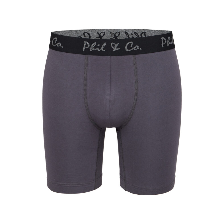 Phil & Co Phil & Co Boxershorts Heren Met Lange Pijpen Boxer Briefs 4-Pack Groen / Zwart