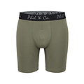 Phil & Co Phil & Co Boxer Shorts Men's Long-Pipe Boxer Briefs 4-Pack Green / Black