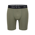 Phil & Co Phil & Co Boxer Shorts Men's Long-Pipe Boxer Briefs 4-Pack Green / Black