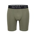 Phil & Co Phil & Co Boxershorts Heren Met Lange Pijpen Boxer Briefs 4-Pack Groen / Zwart