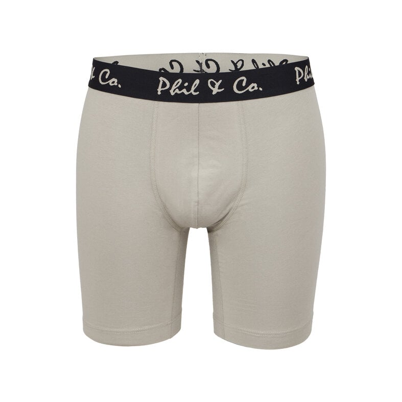 Phil & Co Phil & Co Boxershorts Heren Met Lange Pijpen Boxer Briefs 4-Pack Geel / Beige