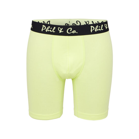 Phil & Co Phil & Co Boxer Shorts Men's Long-Pipe Boxer Briefs 4-Pack Yellow / Beige
