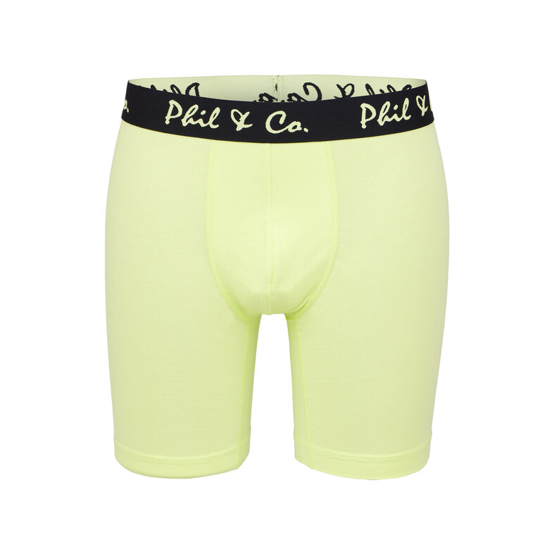 Phil & Co Phil & Co Boxershorts Heren Met Lange Pijpen Boxer Briefs 4-Pack Geel / Beige