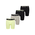 Phil & Co Phil & Co Boxer Shorts Men's Long-Pipe Boxer Briefs 4-Pack Yellow / Beige