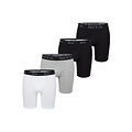 Phil & Co Phil & Co Boxershorts Heren Met Lange Pijpen Boxer Briefs 4-Pack Wit / Grijs