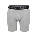 Phil & Co Phil & Co Boxershorts Heren Met Lange Pijpen Boxer Briefs 4-Pack Wit / Grijs