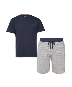 Phil & Co Men's Short Pyjamas Short Cotton Navy Blue