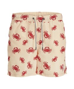 Jack & Jones Junior Swim Short Boys JPSTFIJI AOP Orange Crabs Print