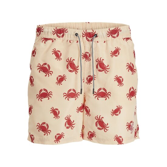 Jack & Jones Junior Jack & Jones Junior Swim Short Boys JPSTFIJI AOP Orange Crabs Print