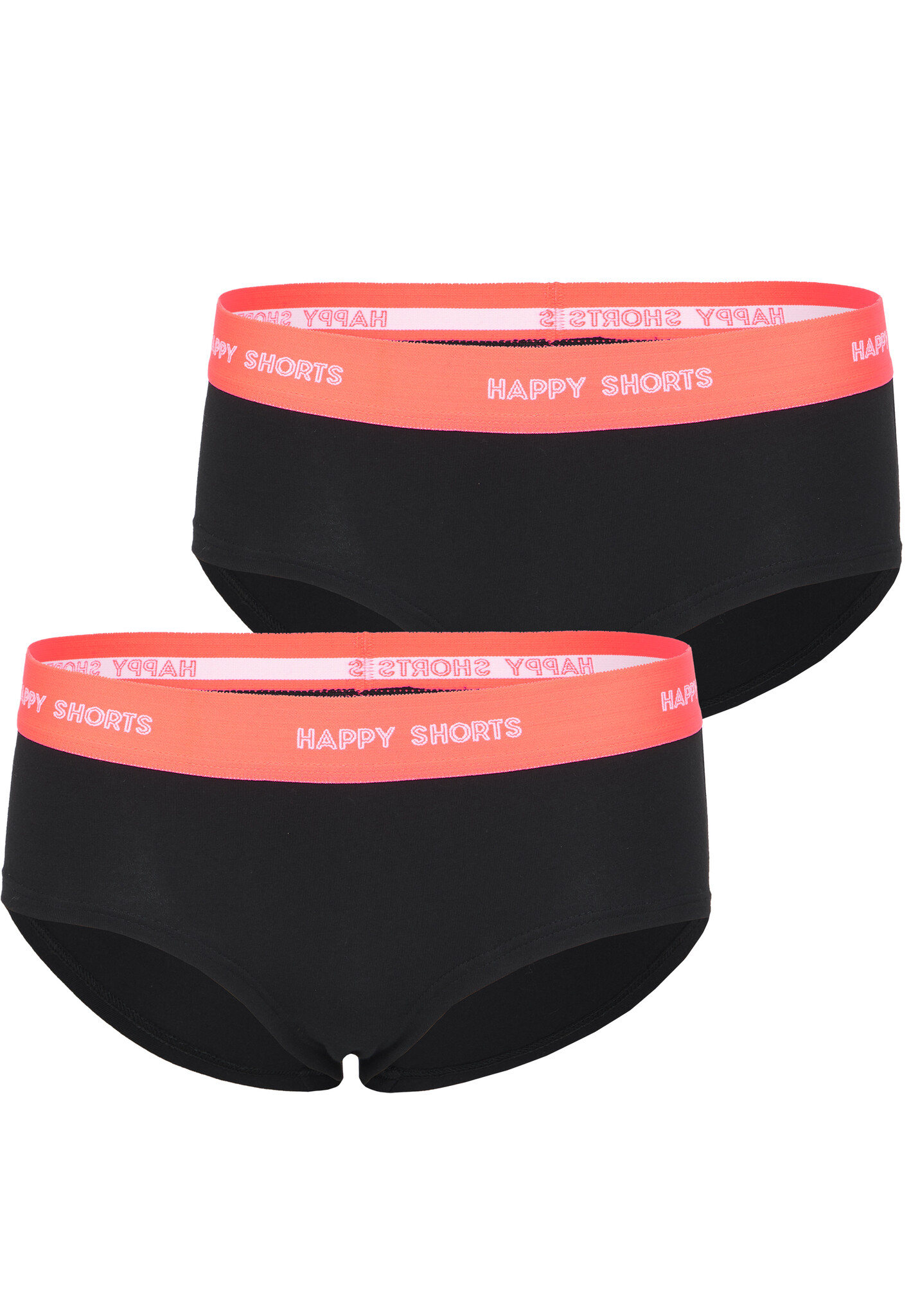 Happy Shorts Happy Shorts Dames Hipster Zwart 2 Pack