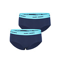 Happy Shorts Happy Shorts Dames Hipster Navy Blauw 2-Pack