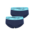 Happy Shorts Happy Shorts Ladies Hipster Navy Blue 2-Pack