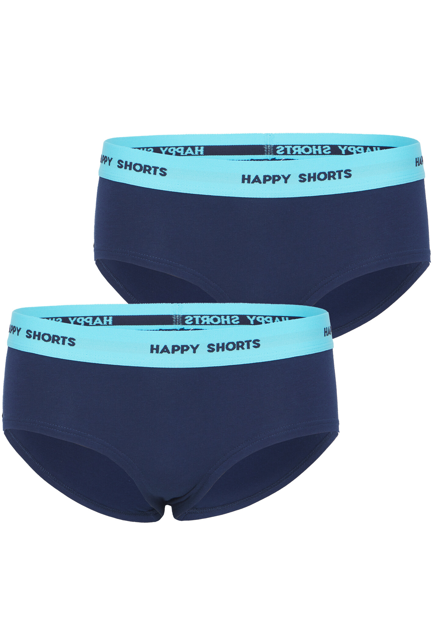 Happy Shorts Happy Shorts Dames Hipster Navy Blauw 2 Pack