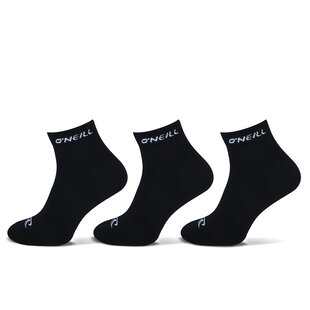 O'Neill Sneaker Socks Unisex Quarter 3-Pack Black