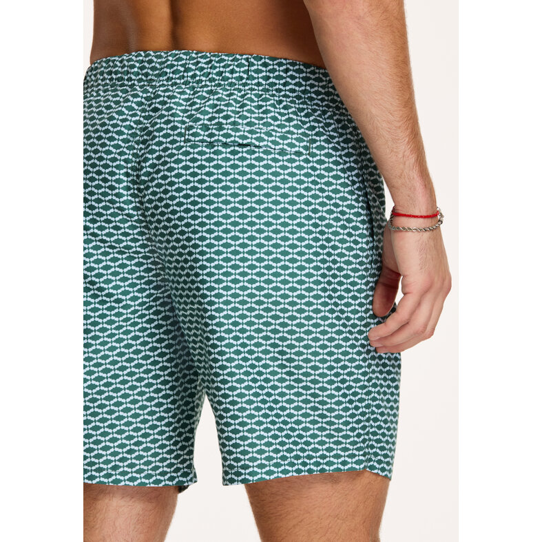 Shiwi Shiwi Heren Zwemshort Hammam Groen Met Motief