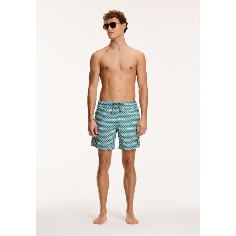 Shiwi Shiwi Heren Zwemshort Hammam Groen Met Motief