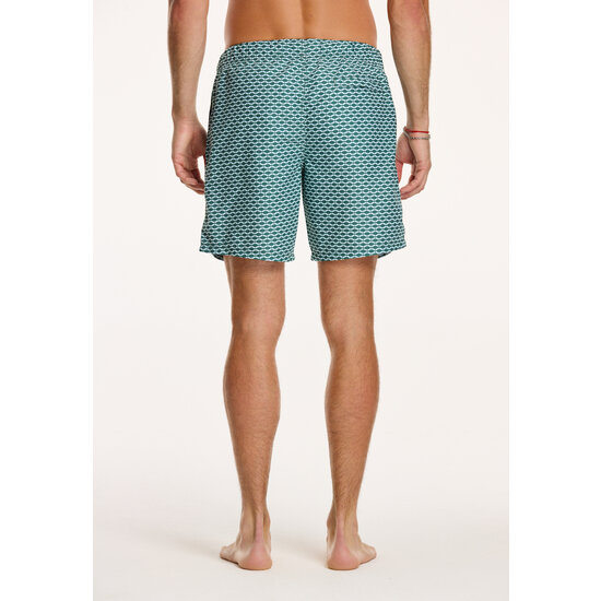 Shiwi Shiwi Men's Swim Short Hammam Green With Motif