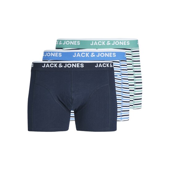 Jack & Jones Jack & Jones Heren Boxershorts Trunks JACKODA Gestreept 3-Pack