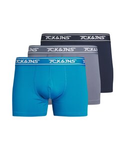 Jack & Jones Heren Boxershorts Trunks Microfiber JACCARL Effen Multi 3-Pack