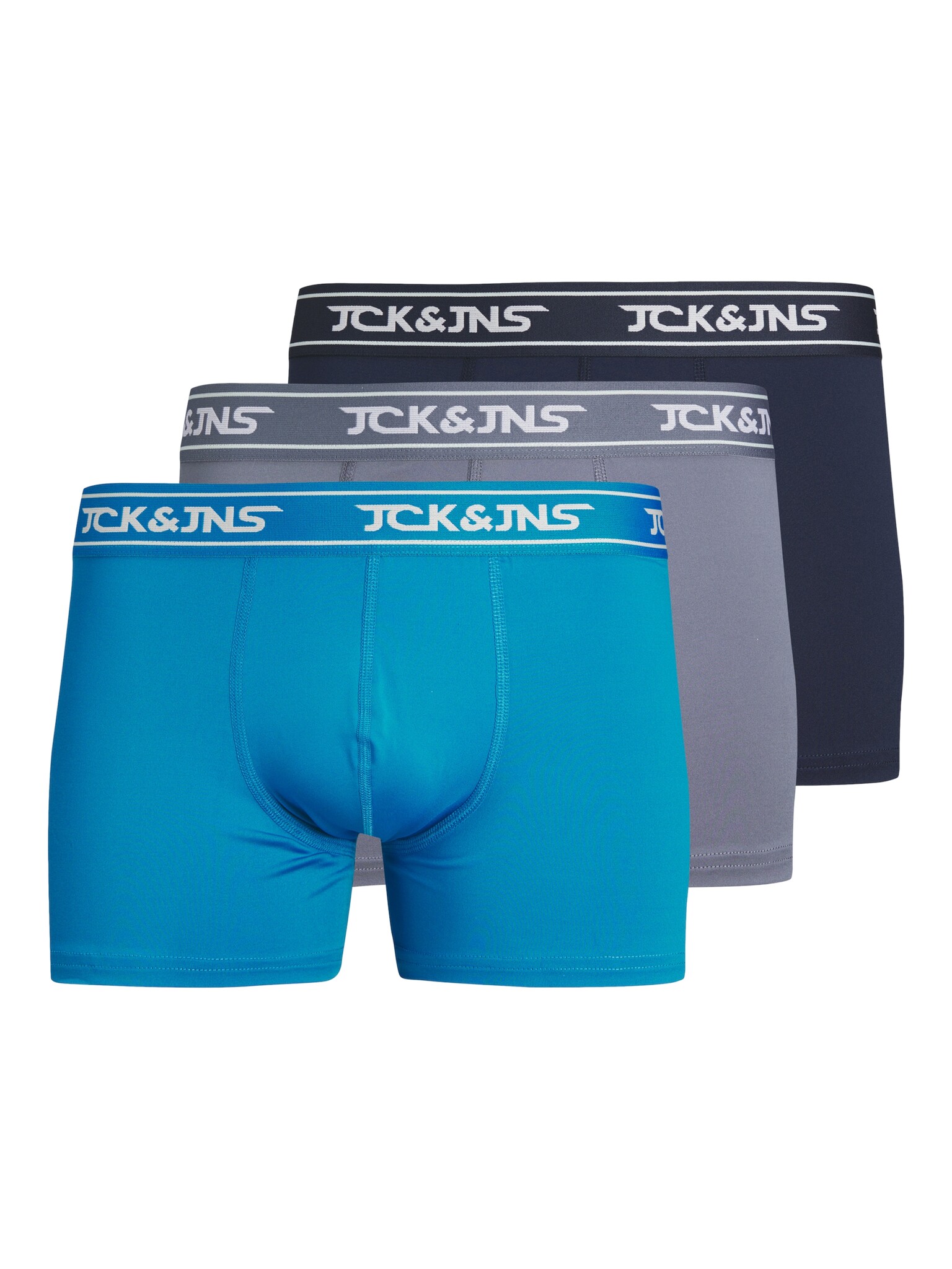 Jack Jones Jack Jones Heren Boxershorts Trunks Microfiber JACCARL Effen Multi 3 Pack