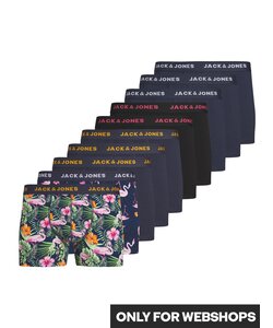 Jack & Jones Men's Boxer Shorts Trunks JACFLAMINGO Flamingo Print 10-Pack