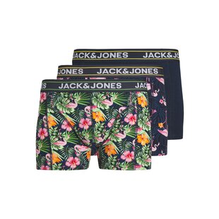 Jack & Jones Heren Boxershorts Trunks JACPINK Flamingo Print 3-Pack