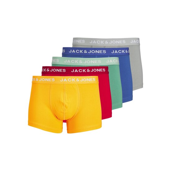 Jack & Jones Jack & Jones Heren Boxershorts Trunks JACLARRY Effen Multi 5-Pack