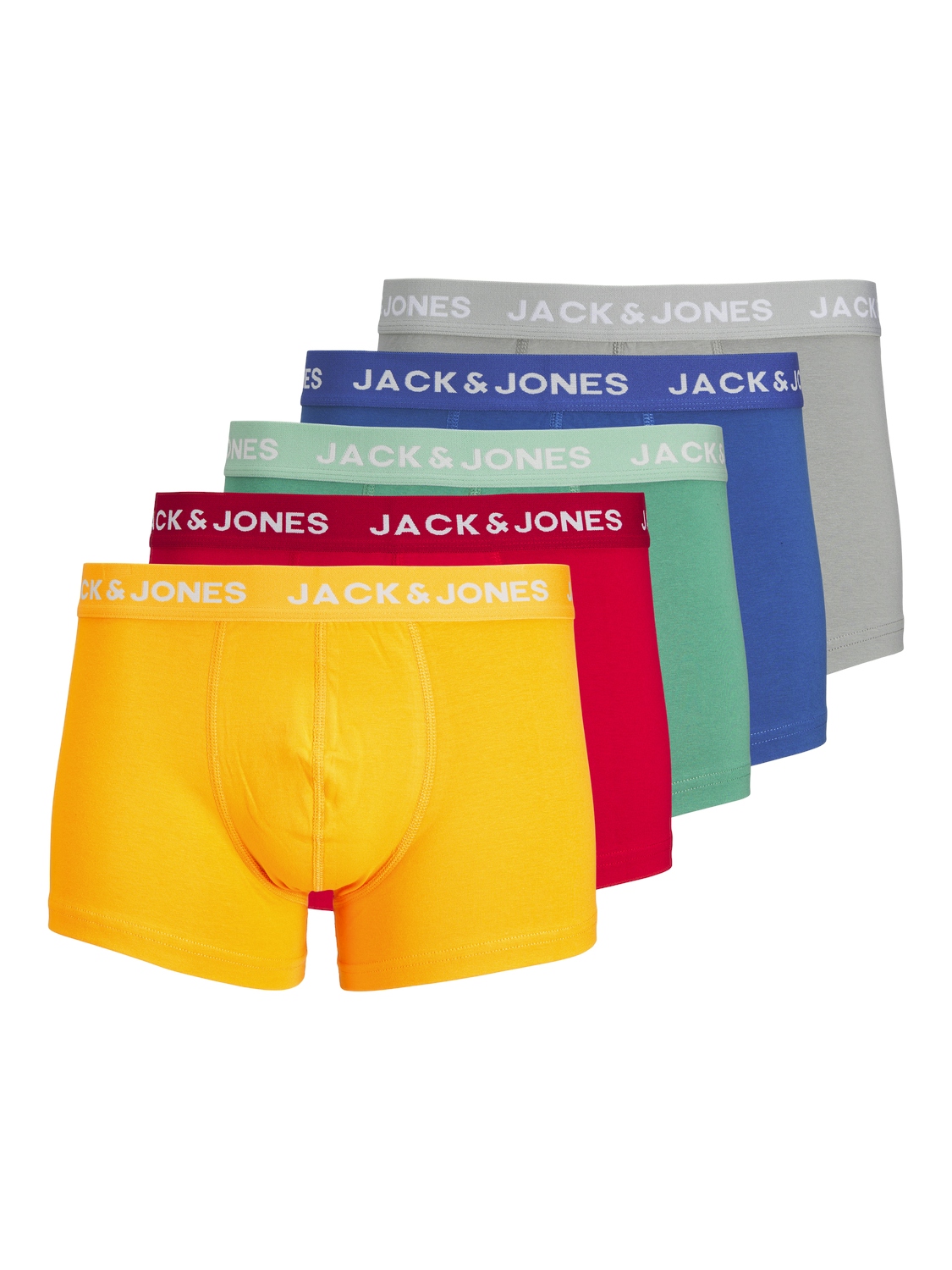 Jack Jones Jack Jones Heren Boxershorts Trunks JACLARRY Effen Multi 5 Pack