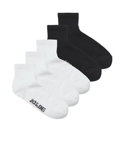 Jack & Jones Men's Quarter Sports Socks JACLEON Short 5-Pack