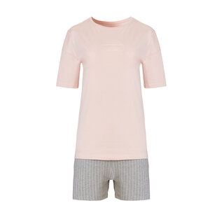 By Louise Ladies Short Pajama Set Shortama Pink