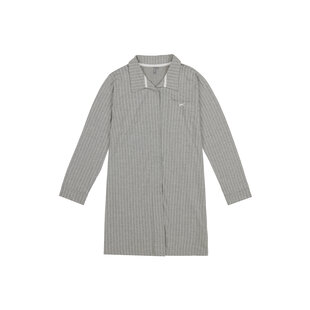 By Louise Ladies Pyjama Nightshirt Long Sleeve Grey Striped