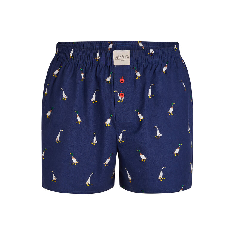 Phil & Co Phil & Co Geweven Wijde Boxershorts Heren 6-Pack Multipack met Print