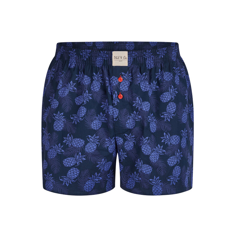 Phil & Co Phil & Co Geweven Wijde Boxershorts Heren 6-Pack Multipack met Print