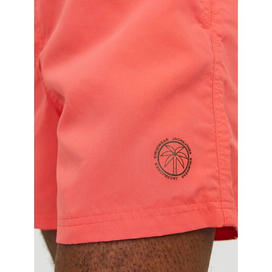 Jack & Jones Jack & Jones Heren Zwemshorts JPSTFIJI Effen Hot Coral