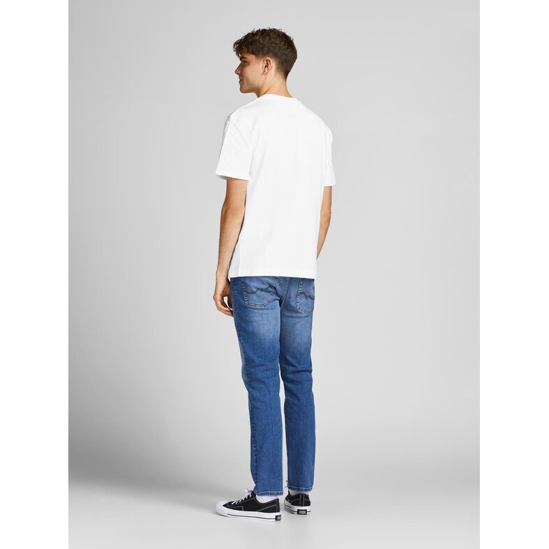 Jack & Jones Jack & Jones Heren T-shirt JJERELAXED Ronde Hals Effen Wit