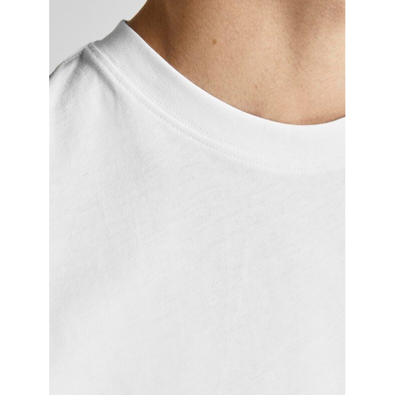 Jack & Jones Jack & Jones Men's T-shirt JJERELAXED Round Neck Plain White