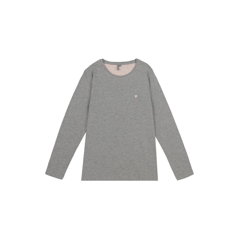 By Louise By Louise Dames Pyjama Set Lang Grijs/Roze