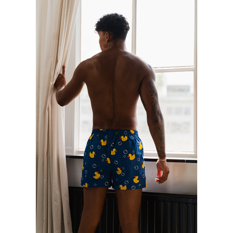 Phil & Co Phil & Co Geweven Wijde Boxershorts Heren 6-Pack Multipack met Print