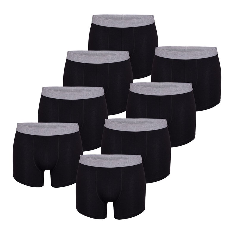 MG-1 MG-1 Denim Brøs. Boxer Shorts Men 8-Pack Plain Black #10