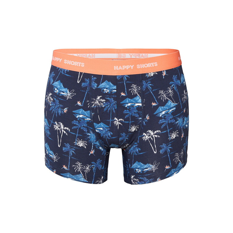Happy Shorts Happy Shorts Men's Boxer Shorts Trunks Palms 3-Pack