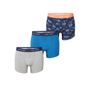 Happy Shorts Heren Boxershorts Trunks Palms 3-Pack