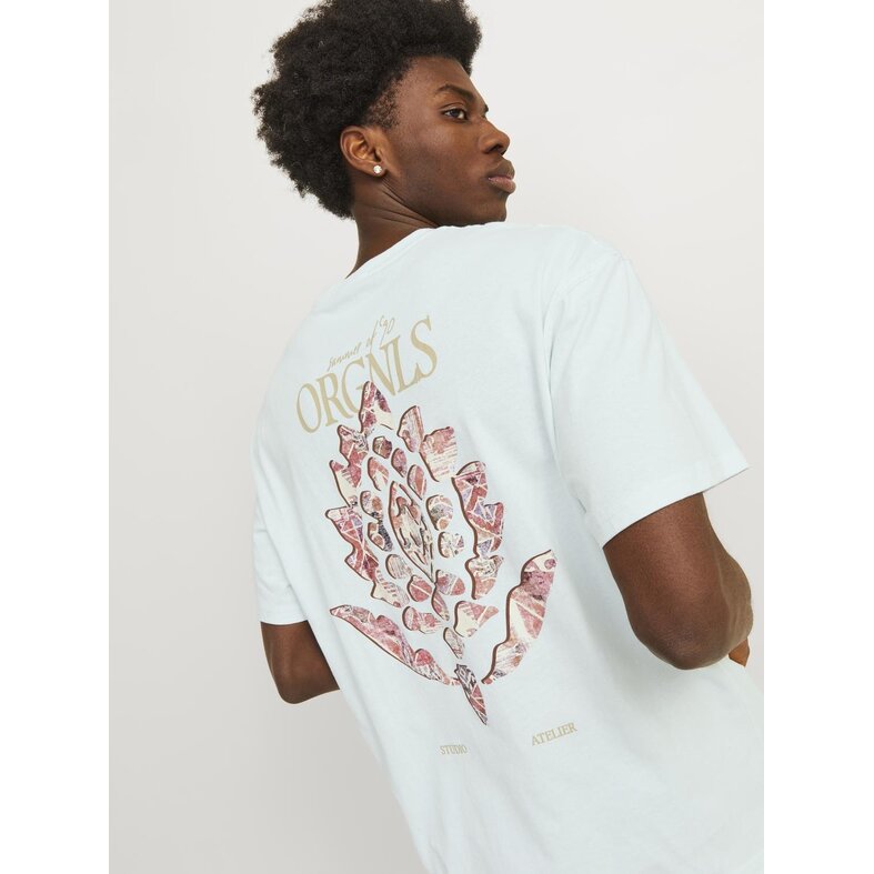 Jack & Jones Jack & Jones Men's T-shirt JORNOTO Round Neck Light Blue