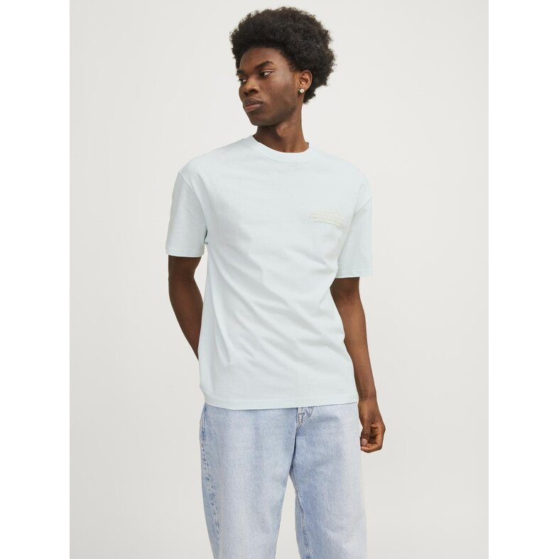 Jack & Jones Jack & Jones Men's T-shirt JORNOTO Round Neck Light Blue