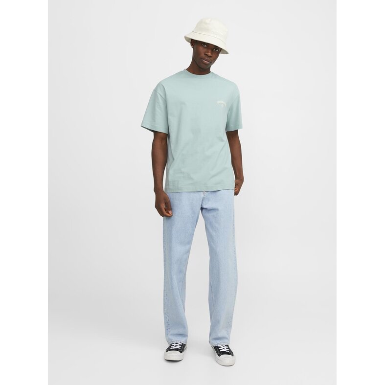 Jack & Jones Jack & Jones Heren T-shirt JORSANTORINI Ronde Hals Mintgroen