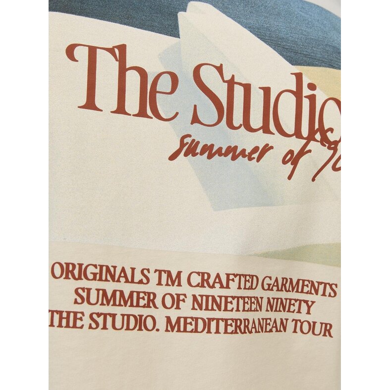 Jack & Jones Jack & Jones Men's T-shirt JORNOTO Round Neck Off White