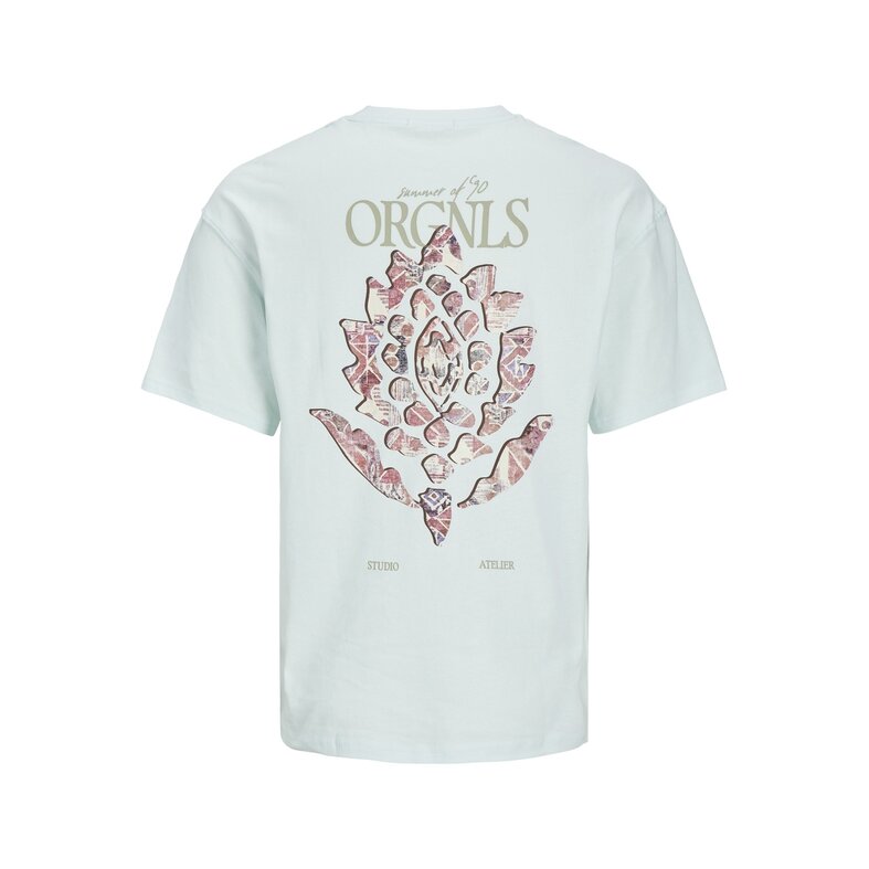 Jack & Jones Jack & Jones Men's T-shirt JORNOTO Round Neck Light Blue