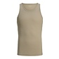 Jack & Jones Jack & Jones Heren Tanktop Rib Ronde Hals Beige